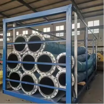 ကြီးမားသော Diameter Flexible Flanged Rubber Hose